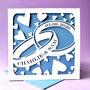 Personalised Entwined Wedding Rings Card, thumbnail 1 of 4