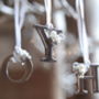 Silver And Pearl Hanging Letter Decoration, thumbnail 3 of 4