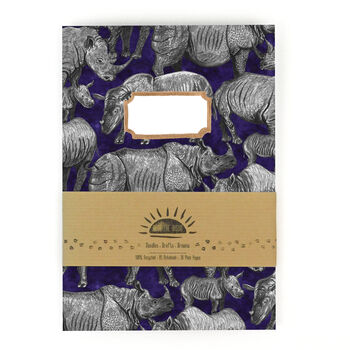 Crash Of Rhinos Print Notebook, 2 of 9