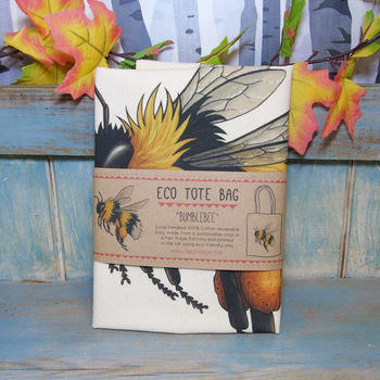 Bumble Bee Fairtrade + Organic Tote Bag, 2 of 2