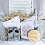 Luxury New Baby Gift Set Hamper Box. Green, Beige, Grey, Pink Or Blue, thumbnail 8 of 8