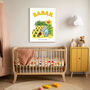 Babar The Elephant Sunflower Nursery Art Print, thumbnail 3 of 4