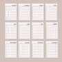Large 2023 Wall Planner | 12 X A3 Sheets | Monochrome, thumbnail 3 of 5