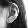 Mother's Day Sterling Silver Mini Poppy Seed Head Earrings, thumbnail 9 of 9