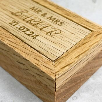 Personalised Wooden Ring Boxes, 6 of 11
