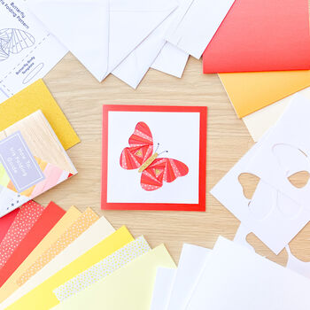 Butterfly Card Making Kit Warm | Iris Folding, 5 of 6