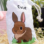 Personalised Rabbit Easter Egg Hunt Drawstring Bag, thumbnail 6 of 7