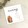Personalised 1st Mother's Day Bear Card, thumbnail 1 of 2
