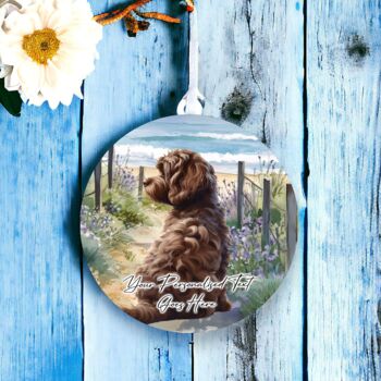Personalised Cockapoo Dog Beach Walk Collection, 3 of 9