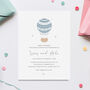 Baby Balloon Christening Invitations, thumbnail 2 of 3