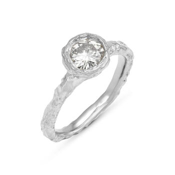 'Aria' Round Diamond 9ct Gold Solitaire Engagement Ring, 3 of 6
