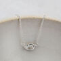 Sterling Silver Love Knot Necklace, thumbnail 2 of 3