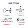 Personalised Bridesmaid Bride Feather Robe,Wedding Party Robe Bridal Pyjamas, thumbnail 4 of 6
