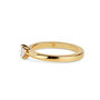 18ct Yellow Gold And 0.3ct Princess Diamond Ring, thumbnail 2 of 3