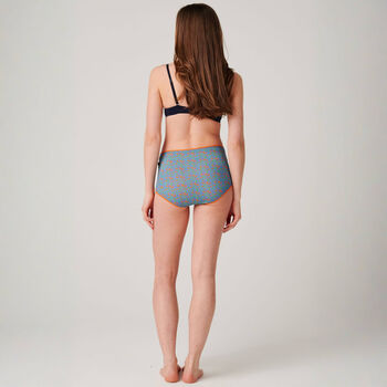 Women's 'Boom Bloom!' Four Pack Bamboo Full Briefs, 10 of 12