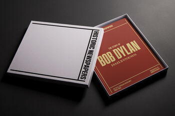 Bob Dylan Personalised Gift Music Legend Deluxe Tribute Book, 3 of 10