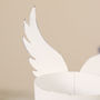 Set Of Two Angel Wings White Tealight Holders, thumbnail 7 of 9