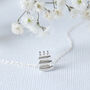 Sterling Silver Birthday Cake Necklace, thumbnail 3 of 10