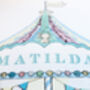 Personalised Childrens Circus Carousel Wall Art Print, thumbnail 4 of 12