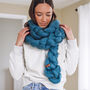 Chunky Knitted Rapunzel Scarf, thumbnail 2 of 3