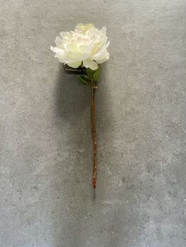 Artificial White Peony Stem, 6 of 7