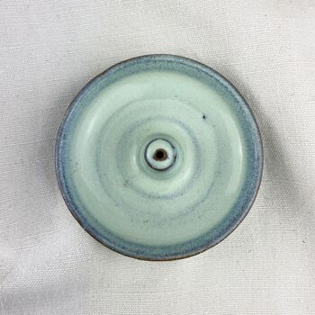 Fair Trade Stoneware Ceramic Round Incense Stick Holder, 7 of 12