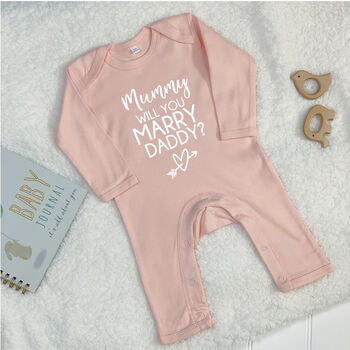 Mummy, Will You Marry Daddy Proposal Babygrow, 4 of 8