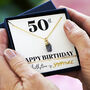 50th Birthday Birthstone Necklace, thumbnail 1 of 7