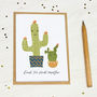 Personalised Dad Cactus Card, thumbnail 2 of 3