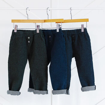 Kids Button Trousers, 9 of 9