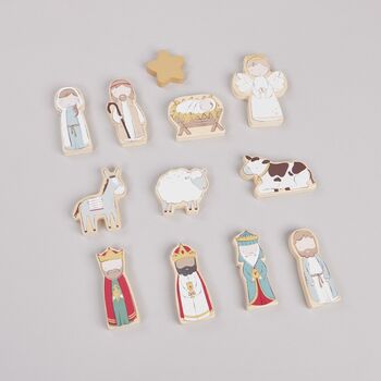 Personalised Wooden Children’s Nativity Set, 3 of 6