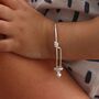 Personalised Sterling Silver Baby Bell Bangle, thumbnail 6 of 6