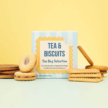 Tea And Biscuits Tea Bag Selection Gift Cube, 5 of 7
