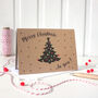 Personalised Christmas Tree Card With Gold Dots, thumbnail 2 of 5