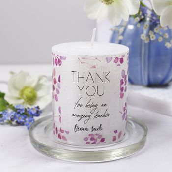 Thank You Teacher Patterned Candle, 5 of 9