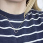 Textured Circle Necklace In 14k Gold Fill, thumbnail 3 of 6