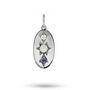 Sterling Silver Personalised Birthstone Domed Pendant, thumbnail 1 of 3