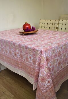 Mosaic Table Cover Pink/Yellow, 8 of 8