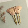 Butterfly Moth Hair Comb Bridal Decoration, thumbnail 8 of 10