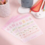 Cute Washi Tape Planner And Journal Sticker Sheet, thumbnail 5 of 6