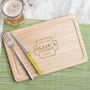 Personalised Mens Bar And Grill Chopping Board, thumbnail 3 of 8