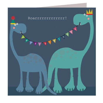 Roarrrrrr! Dinosaur Birthday Card, 2 of 4