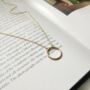 18 K Gold Or Silver Circle Necklace For Women, thumbnail 7 of 10