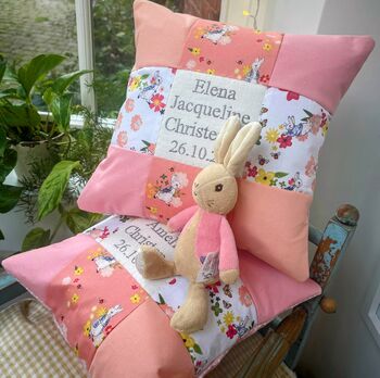 Peter Rabbit© Christening Cushion, 2 of 9