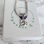 Personalised Pet Paw Print Heart Necklace, thumbnail 1 of 2