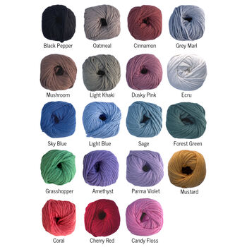 Pompom Placemat Crochet Kit, 8 of 8