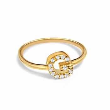 Personalised Dainty Initial Ring, 8 of 8