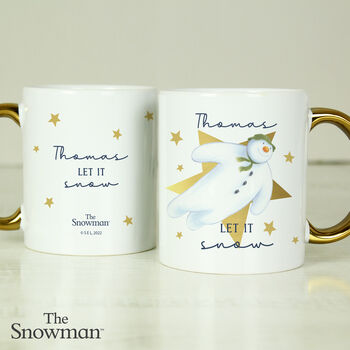 Personalised Snowman Christmas Mug Gift, 2 of 2