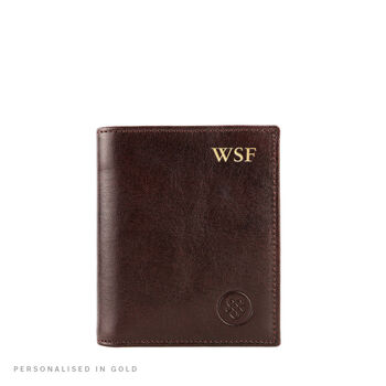 Personalised Leather Wallet With Coin Section 'Rocca', 11 of 12