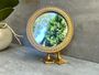 Gold Duck Leg Tabletop Mirror Round Vanity Accent Decor, thumbnail 1 of 8